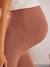 Nahtlose Leggings für die Schwangerschaft - braun+schwarz - 6