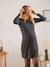 Jerseykleid für Schwangerschaft & Stillzeit - schwarz - 2