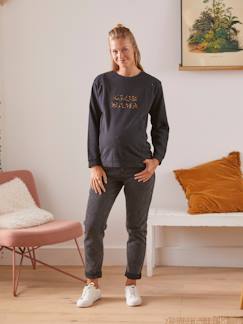 Umstandsmode-Sweatshirt mit Messageprint für Schwangerschaft & Stillzeit