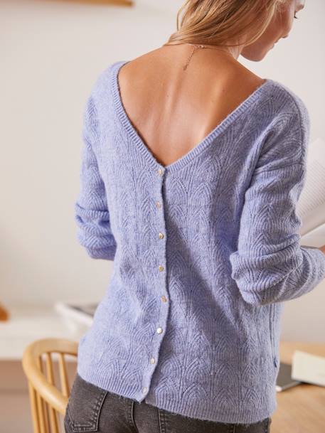 Wende-Pullover, Schwangerschaft & Stillzeit - blau - 6