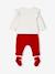 Weihnachtliches Baby-Set: Sweatshirt, Hose & Socken - wollweiß - 4