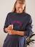 Sweatkleid mit Schriftzug, Schwangerschaft & Stillzeit - marine - 6