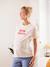 T-Shirt mit Messageprint für Schwangerschaft & Stillzeit - weiß - 7