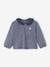 Baby-Set: Samt-Shorts, Shirt & Haarband - dunkelblau gestreift - 2