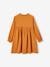 Mädchen Kleid mit Glanztupfen, Musselin - anthrazit bedruckt+bordeaux bedruckt+grün bedruckt+karamell - 20