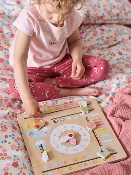 Kinder Spieluhr mit Kalender, Holz FSC® - mehrfarbig+mehrfarbig - 12