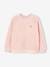 Mädchen Sweatshirt aus Teddyfleece - beige+rosa - 10