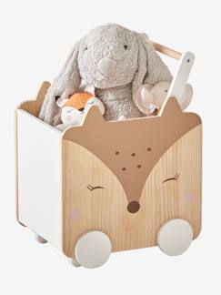 Kinderzimmer-Aufbewahrung-Fahrbare Kinder Spielzeugkiste „Reh“