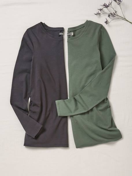 2er-Pack Umstands-Shirts Oeko-Tex - pack grün/anthrazit+pack marine/grau+pack weiß/schwarz - 6