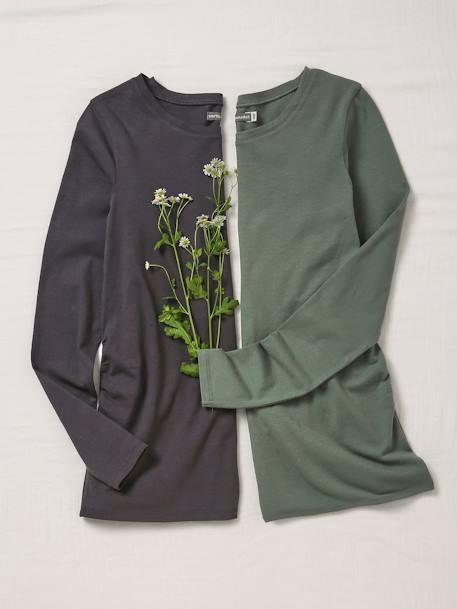 2er-Pack Umstands-Shirts Oeko-Tex - pack grün/anthrazit+pack marine/grau+pack weiß/schwarz - 7