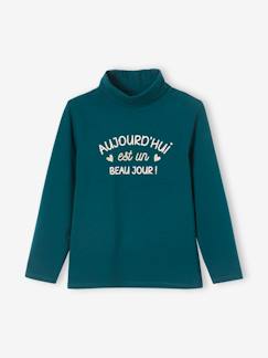 Maedchenkleidung-Shirts & Rollkragenpullover-Mädchen Rollkragenshirt mit Glanzmotiv Oeko Tex®