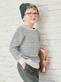 Jungenkleidung-Pullover, Strickjacken, Sweatshirts-Jungen Pullover mit Jacquardmuster