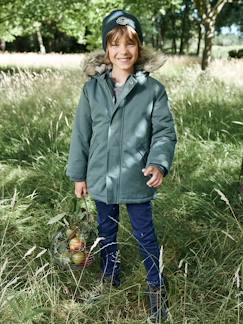 Jungenkleidung-Jacken & Mäntel-Mäntel & Parkas-Jungen Jacke mit Kapuze, Wattierung Recycling-Polyester