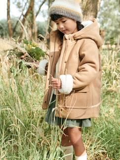 Maedchenkleidung-Mädchen Wintermantel mit Recycling-Polyester