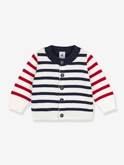 Babymode-Pullover, Strickjacken & Sweatshirts-Strickjacken-Baby Strickjacke, Baumwolle PETIT BATEAU