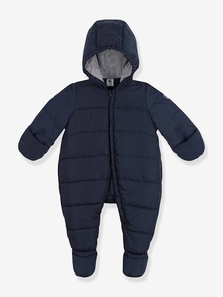 Wattierter Baby-Overall PETIT BATEAU, Recycling-Material - marine - 1