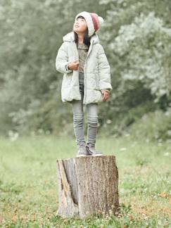 Maedchenkleidung-Lange Mädchen Winterjacke mit Recycling-Polyester