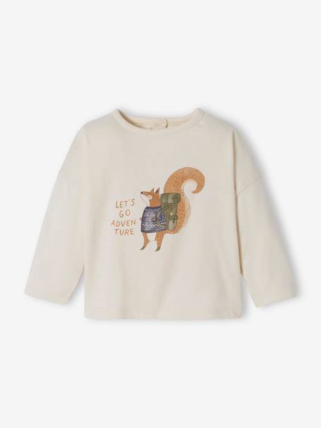 Baby Shirt, Eichhörnchen Oeko-Tex - wollweiß - 1