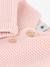 Baby Strickjacke PETIT BATEAU, Bio-Baumwolle - rosa+weiß - 3