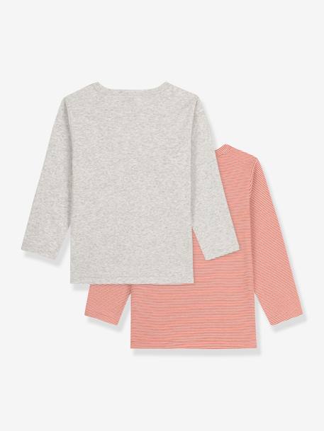 2er-Pack Jungen Shirts PETIT BATEAU, Bio-Baumwolle - grau - 2