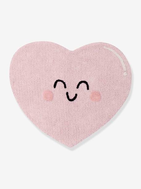 Kinderzimmer-Teppich „Happy Heart“ LORENA CANALS, Bio-Baumwolle - rosa - 1