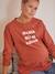 Shirt mit Messageprint für Schwangerschaft & Stillzeit  Oeko-Tex - braun - 5