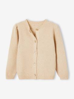 Maedchenkleidung-Pullover, Strickjacken & Sweatshirts-Strickjacken-Mädchen Glitzer-Cardigan