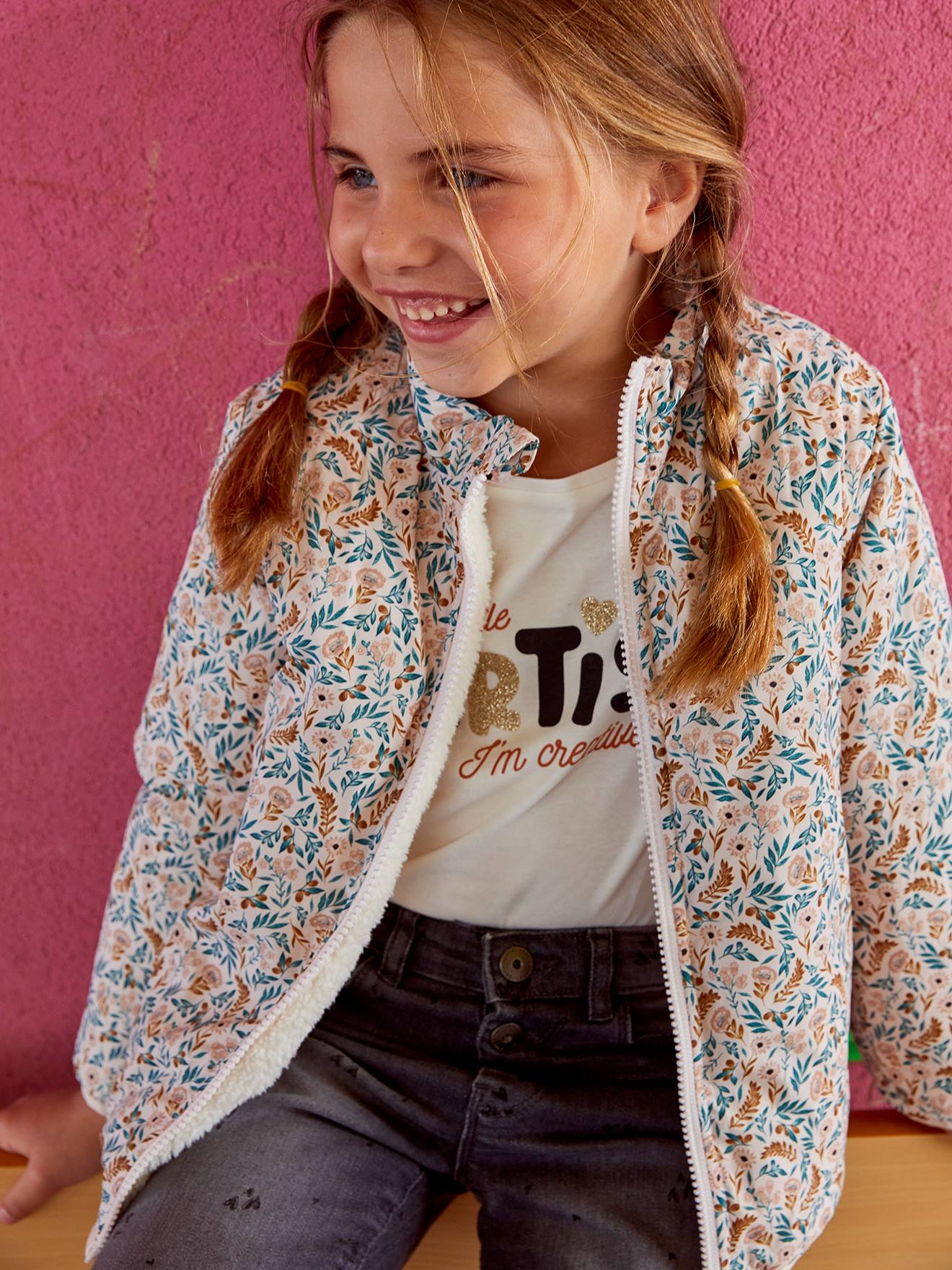 Thumbnail - Mädchen 3-in-1-Winterjacke mit Recycling-Polyester