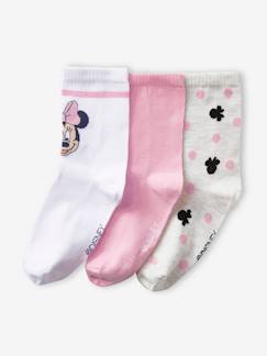 Maedchenkleidung-Unterwäsche, Socken, Strumpfhosen-3er-Pack Kinder Socken Disney MINNIE MAUS Oeko-Tex