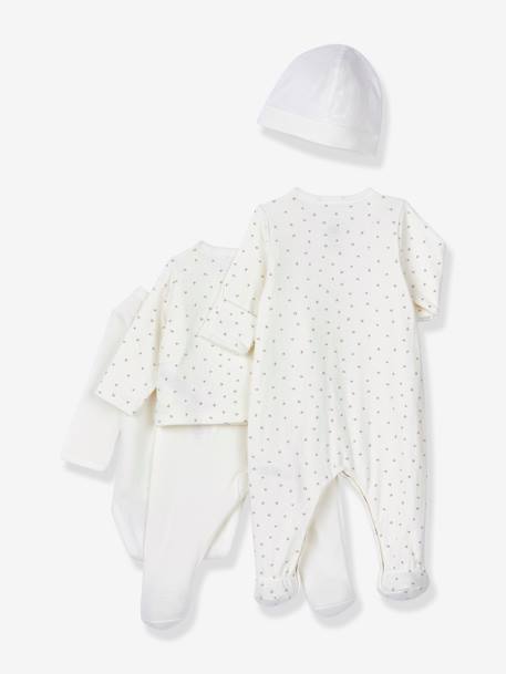 Baby-Set für Neugeborene PETIT BATEAU, Bio-Baumwolle Oeko-Tex® - weiß - 2