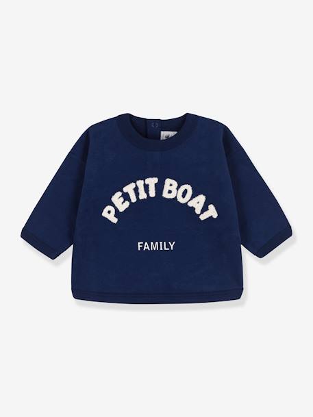 Baby Sweatshirt PETIT BATEAU, Bio-Baumwolle - blau - 1