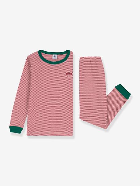 Kinder Schlafanzug PETIT BATEAU, Bio-Baumwolle - rot - 4
