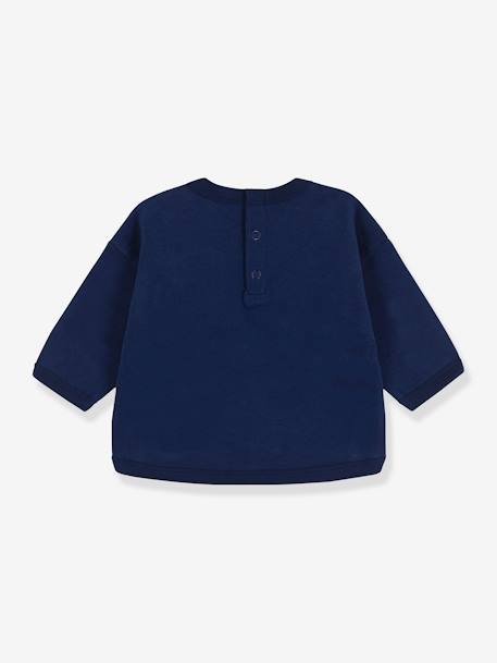 Baby Sweatshirt PETIT BATEAU, Bio-Baumwolle - blau - 2