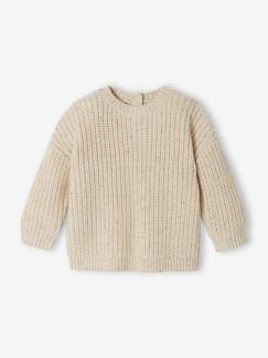 Babymode-Pullover, Strickjacken & Sweatshirts-Pullover-Baby Pullover aus Rippstrick