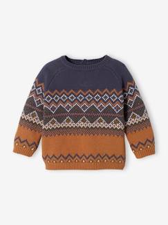 Babymode-Pullover, Strickjacken & Sweatshirts-Pullover-Baby Jacquard-Pullover Oeko-Tex