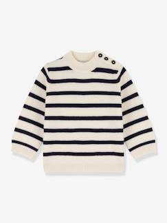 Babymode-Pullover, Strickjacken & Sweatshirts-Pullover-Baby Ringelpullover PETIT BATEAU