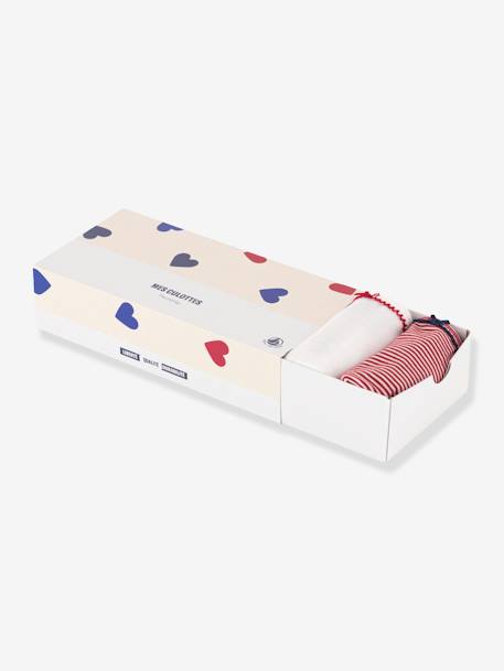 5er-Pack Kinder Slips PETIT BATEAU, Bio-Baumwolle - weiß - 3