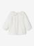 Mädchen Baby Bluse mit Volantkragen - wollweiß - 4