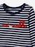 Baby Ringelshirt mit Stickerei - braun gestreift+nachtblau gestreift - 5