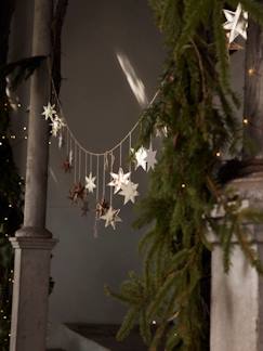 Dekoration & Bettwäsche-Weihnachtsgirlande mit Sternen
