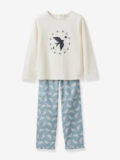 Maedchenkleidung-Schlafanzüge & Nachthemden-Mädchen Schlafanzug mit Aufbewahrungsbeutel CYRILLUS