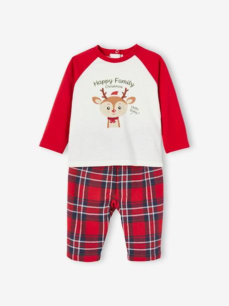 Capsule Collection: Baby Weihnachts-Schlafanzug Oeko-Tex - wollweiß - 6