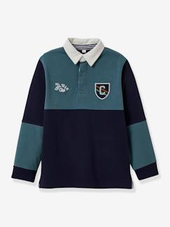 Jungenkleidung-Shirts, Poloshirts & Rollkragenpullover-Jungen Rugbyshirt CYRILLUS, Bio-Baumwolle