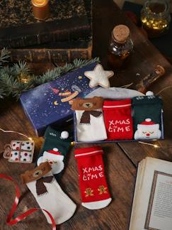 Babymode-Socken & Strumpfhosen-3er-Pack Baby Weihnachts-Socken
