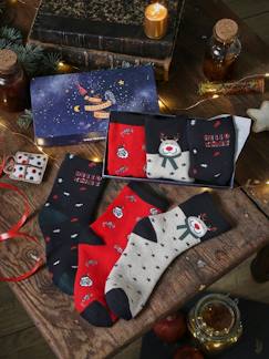 Jungenkleidung-Unterwäsche & Socken-3er-Pack Jungen Weihnachts-Socken