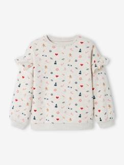Maedchenkleidung-Pullover, Strickjacken & Sweatshirts-Sweatshirts-Mädchen Weihnachts-Sweatshirt