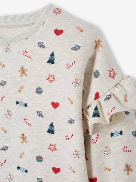 Mädchen Weihnachts-Sweatshirt - wollweiß - 3
