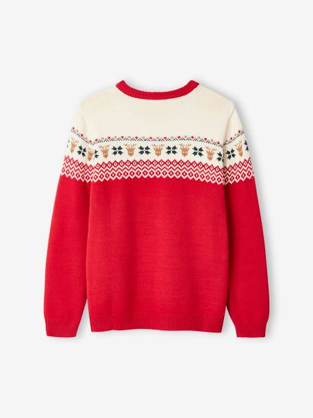 Capsule Collection: Eltern Weihnachts-Pullover Oeko-Tex - rot+tanne - 4