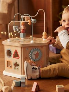Spielzeug-Baby-Tasten & Greifen-Sechseckiges Activity-Center, Holz FSC®