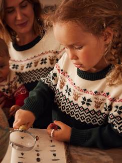Gratis-Versand-Capsule Collection: Kinder Weihnachtspullover, Jacquardstrick Oeko-Tex